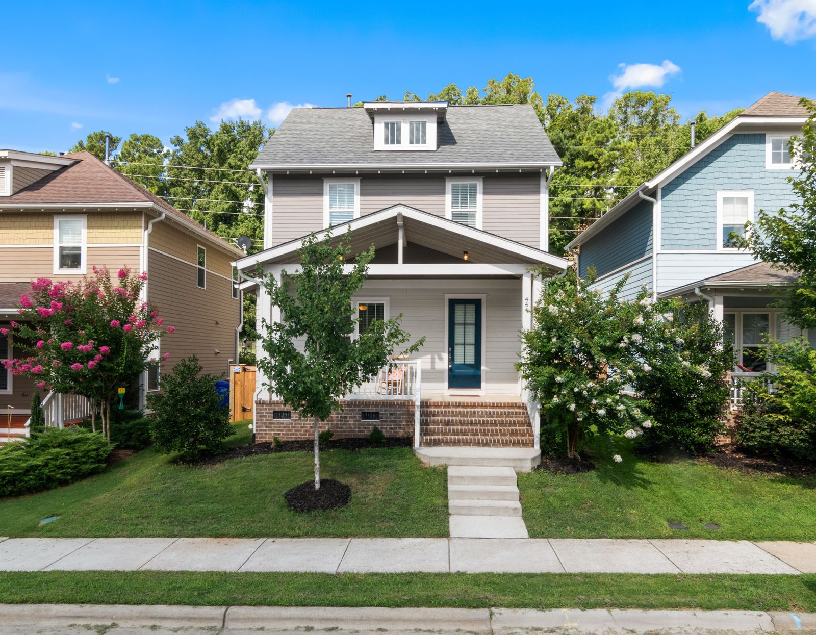 A house with clean siding and trim